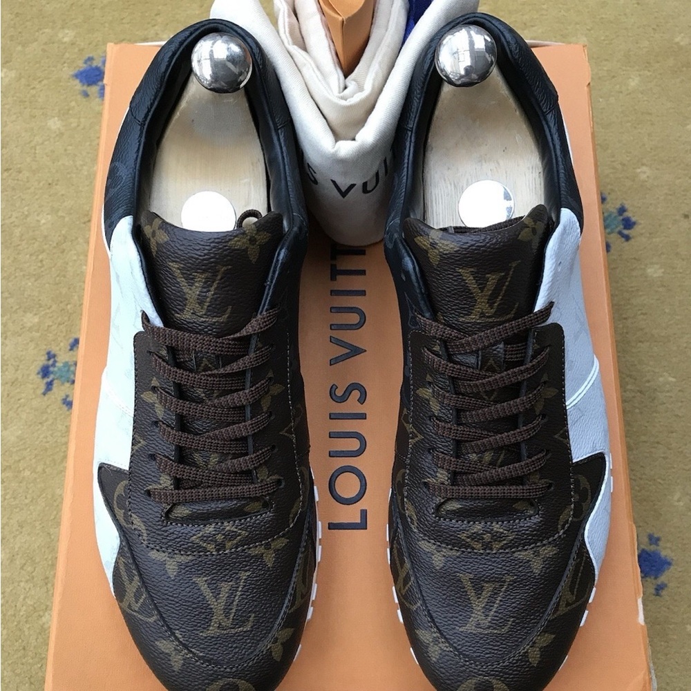 Louis Vuitton Men's Brown and White Shoes